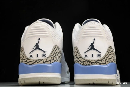 “UNC” RETRO JORDAN CT8532-104 3 AIR WHITE 0830